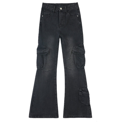 American Style Loose Cargo Jeans Women