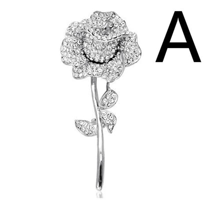 Ladies Zircon Brooch Dress Jacket Accessories
