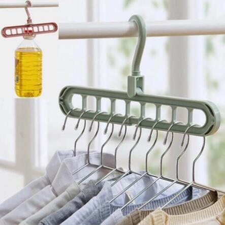 9-hole Space Saving Clothes Hanger Organizer