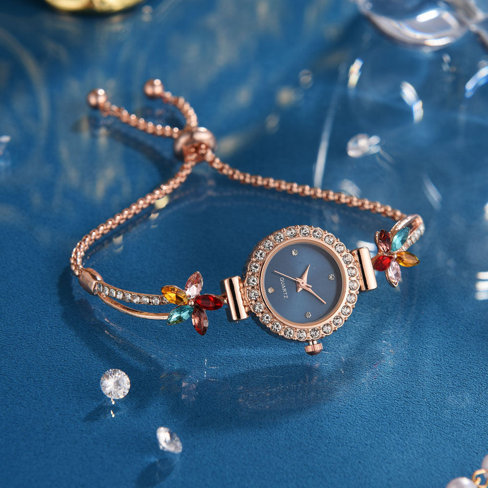 Fashion Diamond Women's Quartz Bracelet Watch
