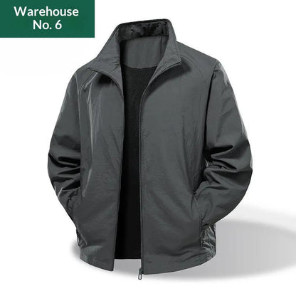 Versatile Loose-fit Stand-collar Jacket American-style Water-repellent