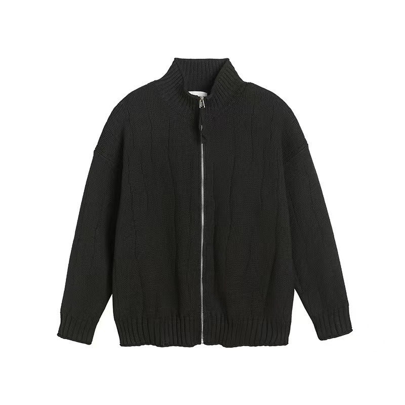 Knitted Sweater Jacket Men's Casual Cardigan Sweater