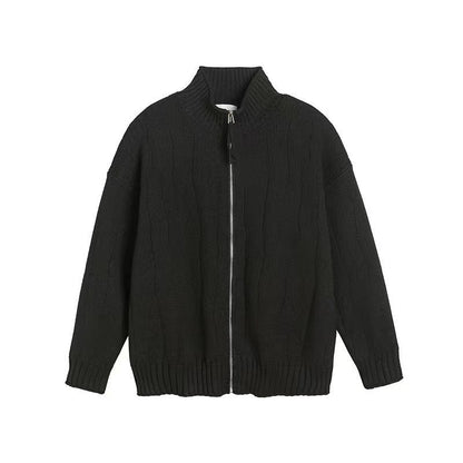 Knitted Sweater Jacket Men's Casual Cardigan Sweater