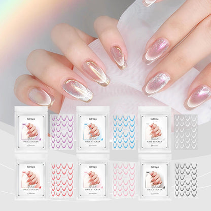 Gradient Nail Sticker Simple Manicures Decoration