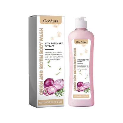 Onion Biotin Body Wash, Mildly Clean Is Efficient To Reduce Dry And Moisturizing