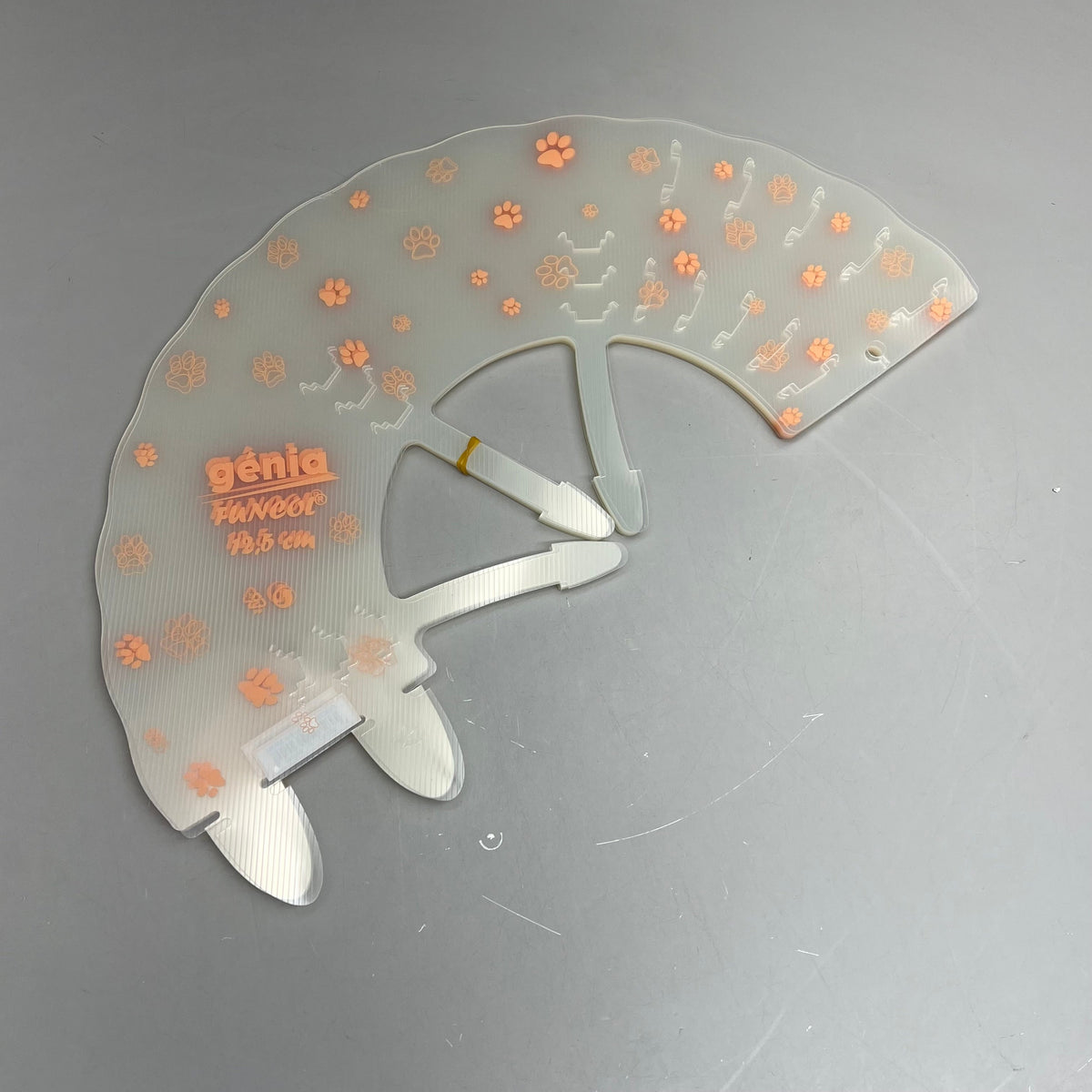 GENIA (12 PACK) Transparent Elizabethan Collar Quick Fasten 12.5cm Orange 306204