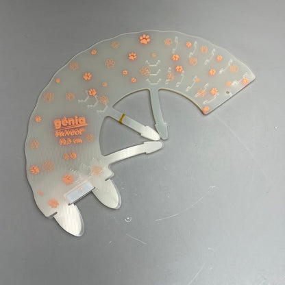 GENIA (12 PACK) Transparent Elizabethan Collar Quick Fasten 12.5cm Orange 306204
