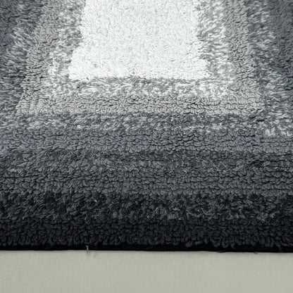 BETTER HOMES & GARDEN (2 PACK) Cotton Reversible Bath Rug 20X30" Ombre Grey