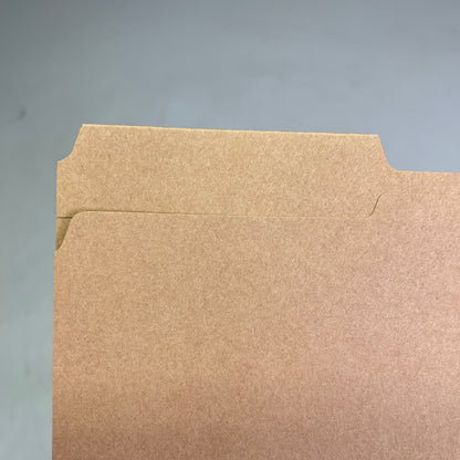 SMEAD (100 PACK) Reinforced Tab File Folders  Letter Sz 1/3 Cut Kraft 10734