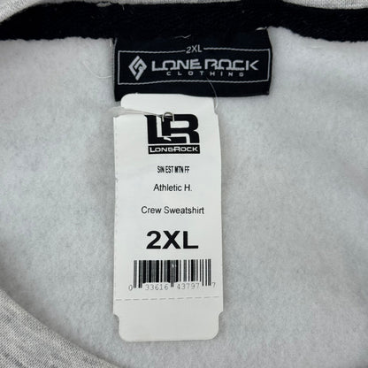 LONEROCK Helen Georgia Crew Sweatshirt Sz 2X-Large Grey/White