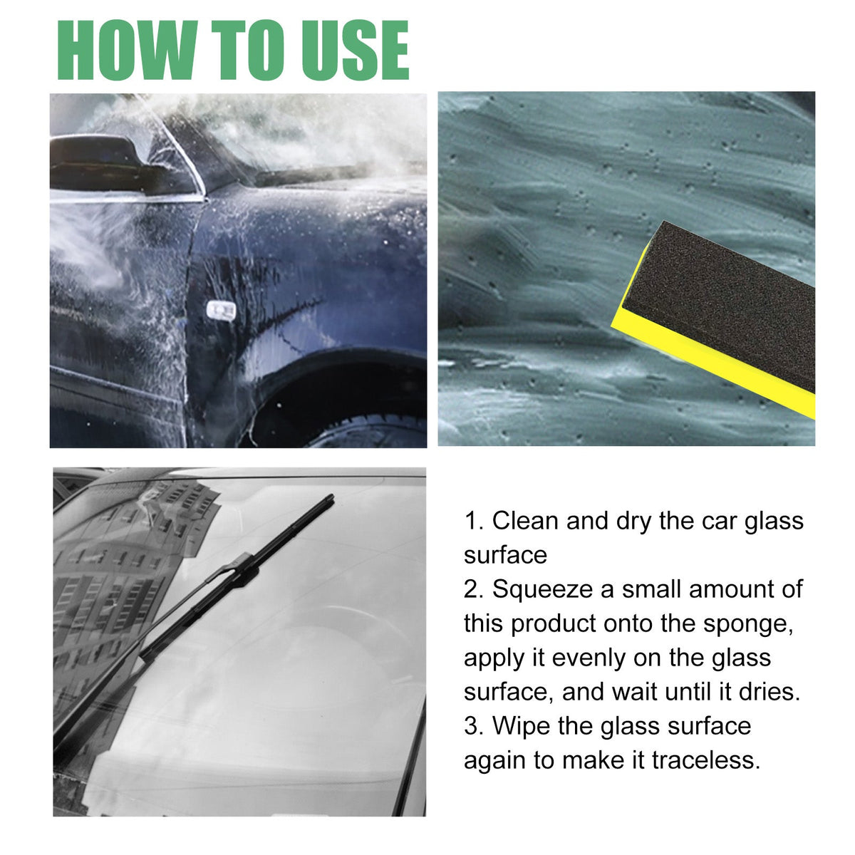 Rain Repellent For Car Windshield, Car Glass Cleaning Decontamination Stains And Impurities Water Renovation Cleaning Agent