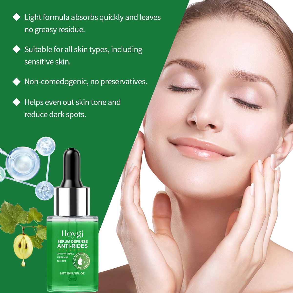 Moisturizing Essence Moisturizes Facial Skin, Improves Skin Elasticity, Rejuvenates Skin And Rejuvenates
