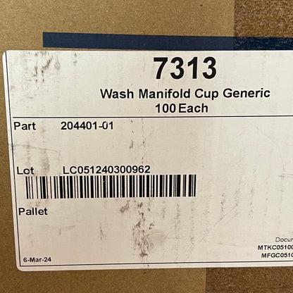 (5 PACK) Jetter Cup For H Block Manifold Fold Down CIP Fits Bou-Matic 7313