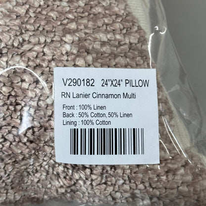 VILLA 24"x24" RN Lanier Decorative Throw Pillow Orange Spice Multi
