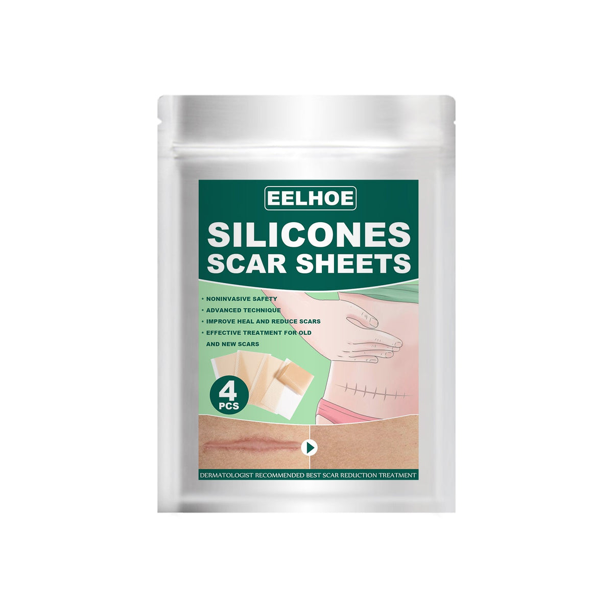 Silicone Gel Repair Patch, Fade Marks Transparent Care Skin Repair Patch