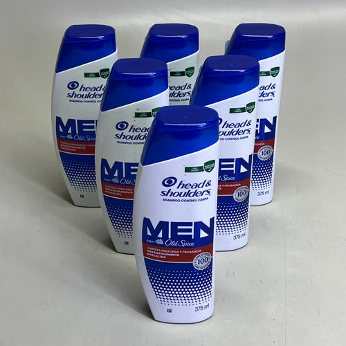 HEAD & SHOULDERS (6 PACK) Men Original Old Spice Scent Shampoo Control 375ml