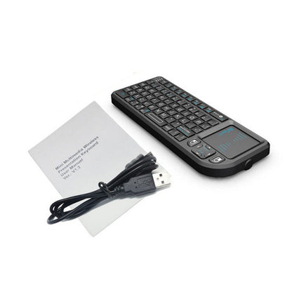 Rii X1 Mini Wireless Keyboard with Mouse Touchpad Remote Control for Home Office, Business, and HTPC Laptops