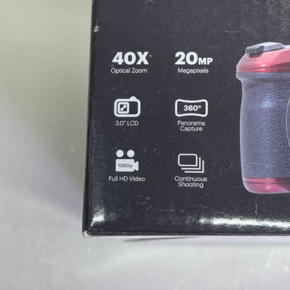 KODAK PIXPRO Digital Camera 40X Zoom 20 Megapixel AZ405 Red (New- Open Box)