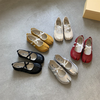 Thick Bottom Split Toe Trotter Feet Pumps Women