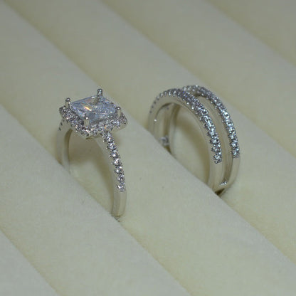 Women's Fashion Versatile Simple Zircon Ring