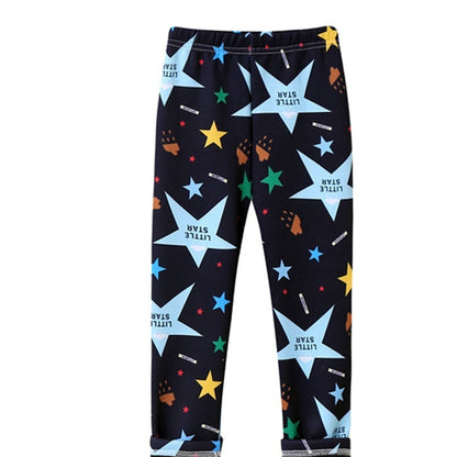 Girls Thin-Flannel SpringAutumn Outerwear Milk-Viscose Pants