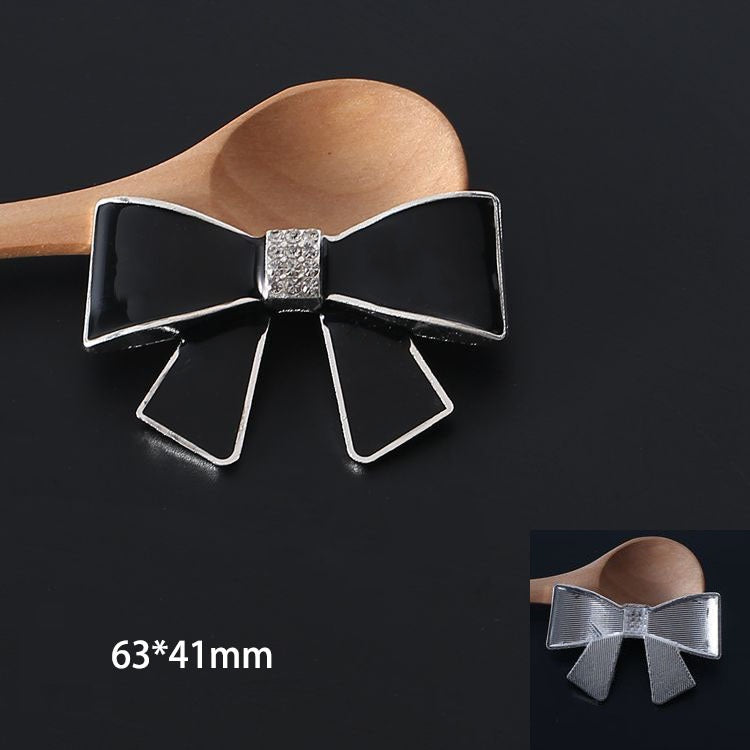 Diamond Bow-shaped Shoe Buckle Accessories Diy Phone Case Ornament Accessories