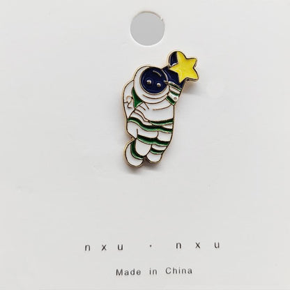Creative And Adorable Brooches In Various Designs Featuring Animals, Flowers, And Fruits
