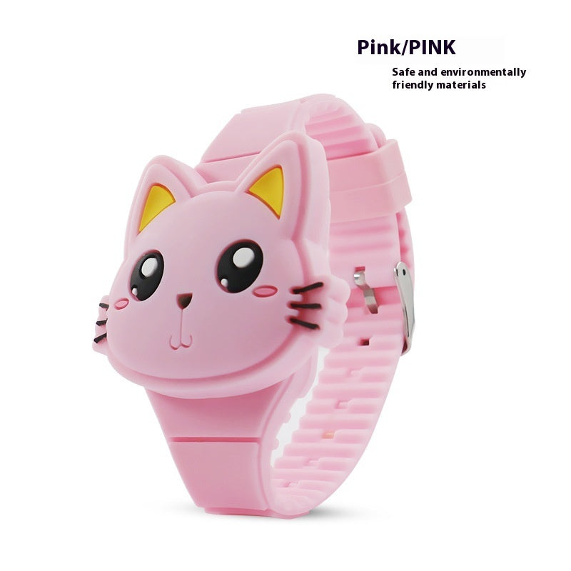 Epoxy LED Cartoon Children Watch