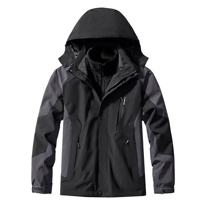 3-in-1 Mink-velvet Liner Two-piece Set Detachable Warm And Windproof Shell Jacket