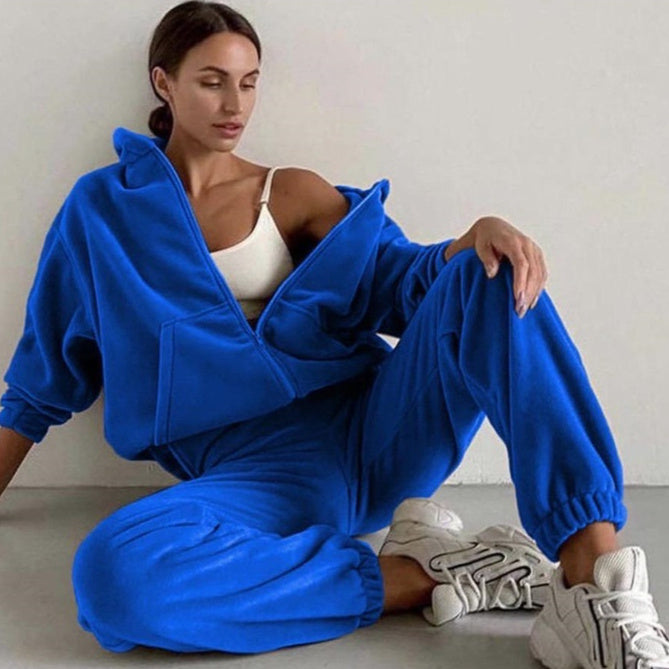 Womens Two-Piece Sportswear Sweater Set