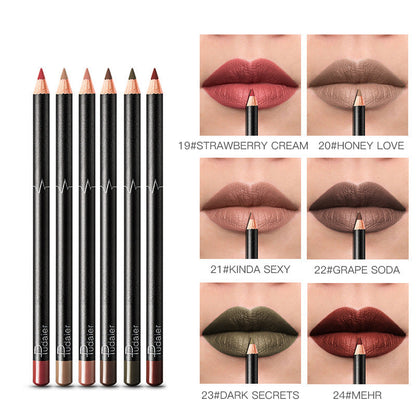 Waterproof Nude Lip Liner 36 Colors, Non-smudge