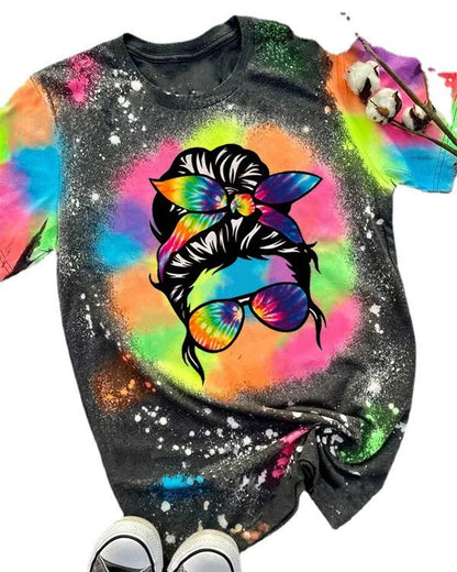 Printed Loose Casual Hipster T-shirt