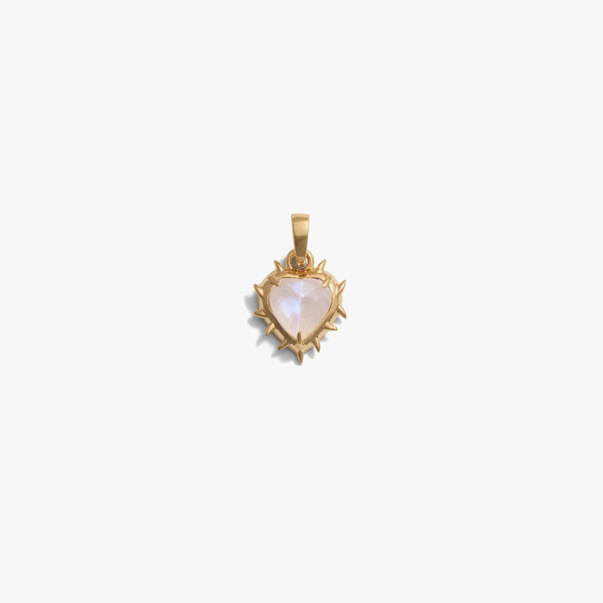 Golden Heart Angel Key Octagram Pendant