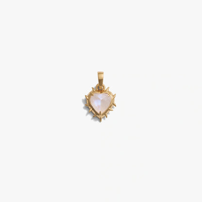 Golden Heart Angel Key Octagram Pendant