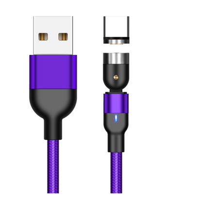 "Essager 360° Rotating Magnetic USB Charging Cable for Android & Apple and Type C