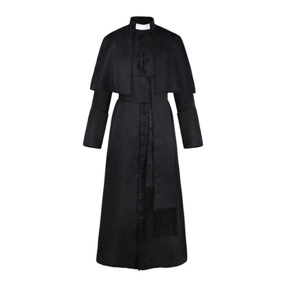 Halloween Priest Medieval Retro Cosplay Costume