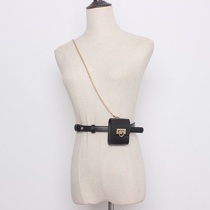 Chain Mini Messenger Bag Belt Waist Bag