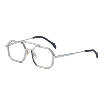 Steampunk Polygonal Small Frame Sunglasses