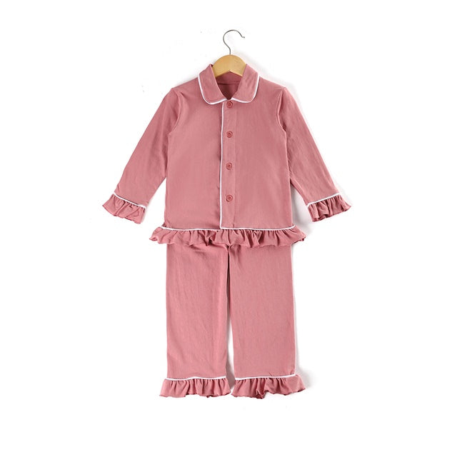 Christmas Classic Children's Clothing Soft Cotton Solid Color Cute Red