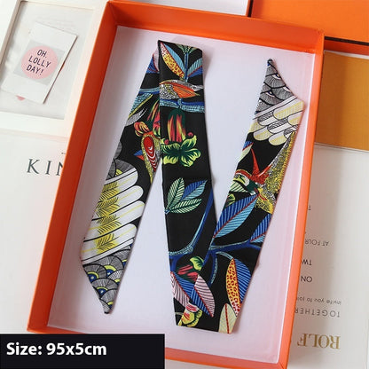 Thin Ribbon Bag Handle Decoration Scarf