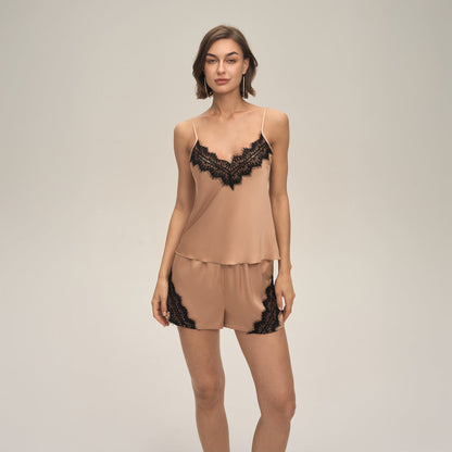 Suspender Shorts Set Womens Loungewear Nightwear