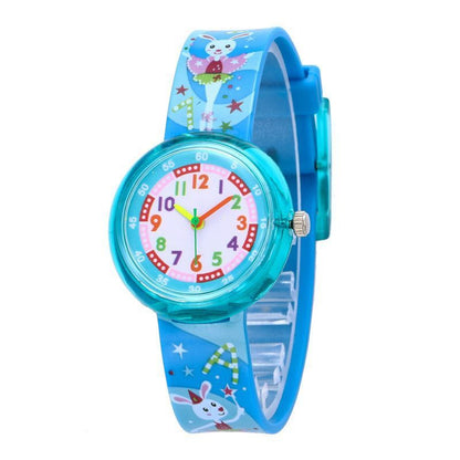 Cute Cartoon Transparent Silicone Children's Watch
