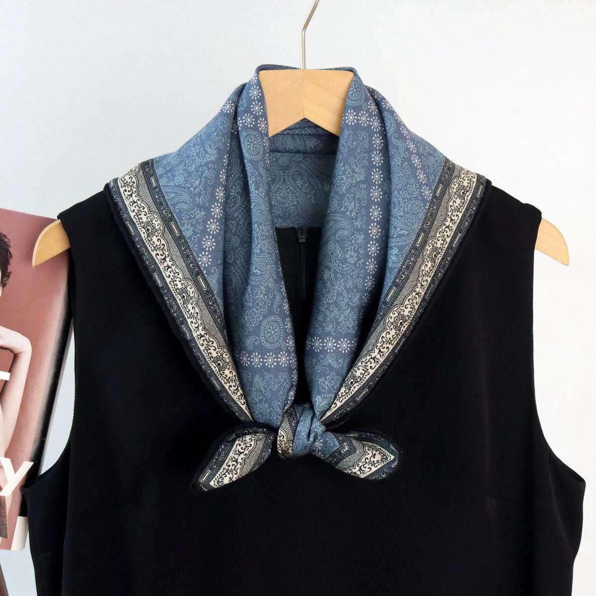 Double-sided Two-tone Silk-wool Shawlversatile And Easy To Style