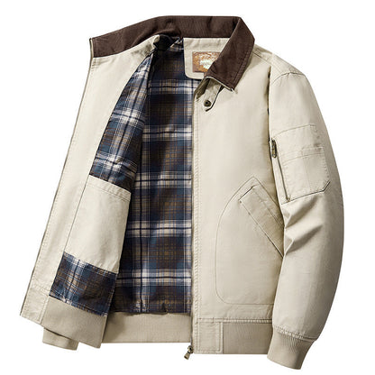 Men's Washed Cotton Flight Jacket