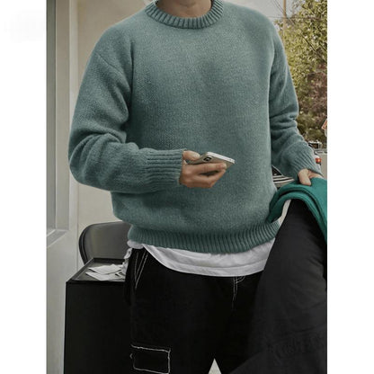 Mens Stylish Thick And Soft Knit Sweater