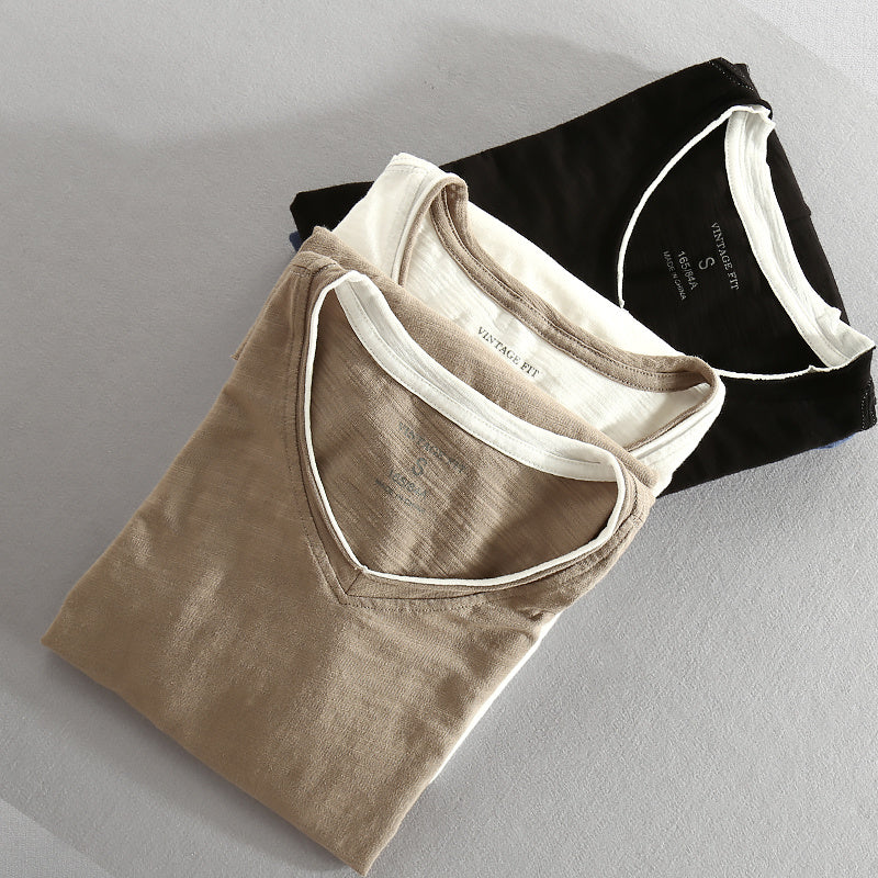 Men's Undershirt Raw Edge Distressed
