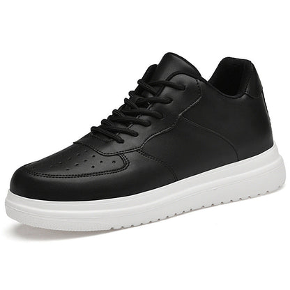 Mens Casual Korean-style Low-top White Sneakers