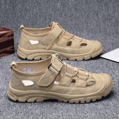 Non-Slip Hollowed-Out Toe Shoes Versatile Casual Sandals