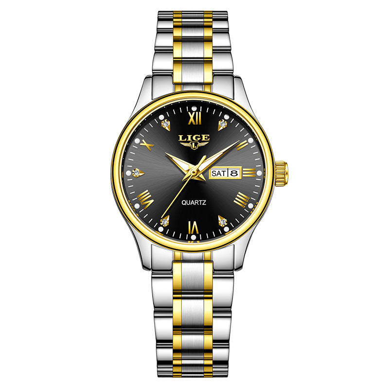 Waterproof Luminous Multi-function Calendar Quartz Watch