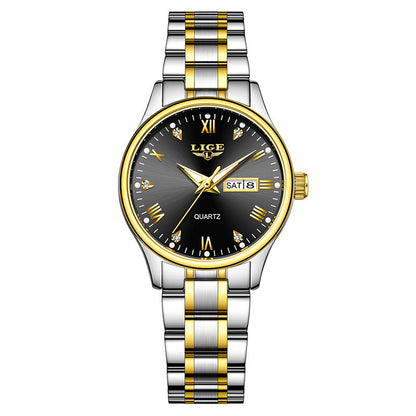 Waterproof Luminous Multi-function Calendar Quartz Watch